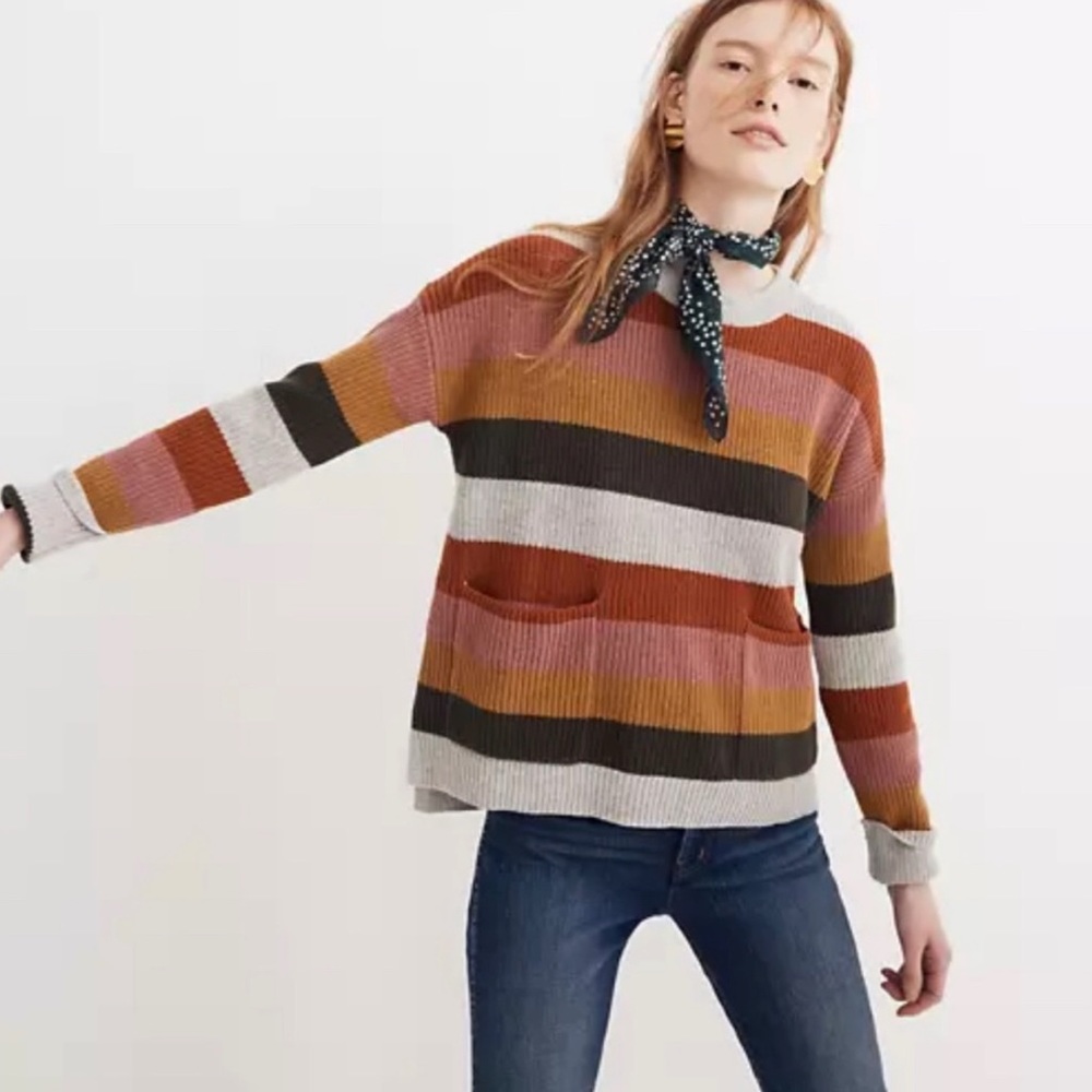 Madewell Patch Pocket Pullover Sweater
